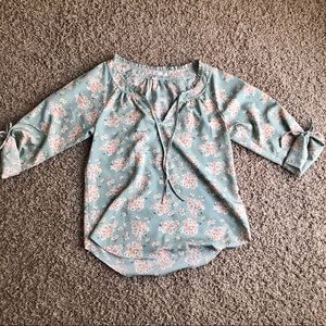 LC Lauren Conrad Floral Blouse